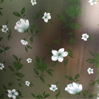Decal dán kính mờ Lala trang trí cửa kính có sẵn keo bám dính cực tốt tặng kèm keo sữa