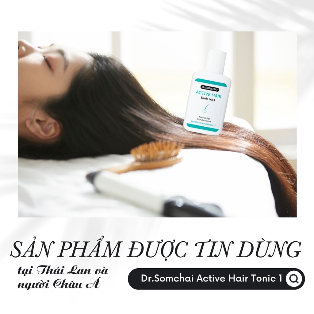Lotion phục hồi tóc DR. SOMCHAI ACTIVE HAIR TONIC NO.1 tăng cường chân tóc tẩy tế bào