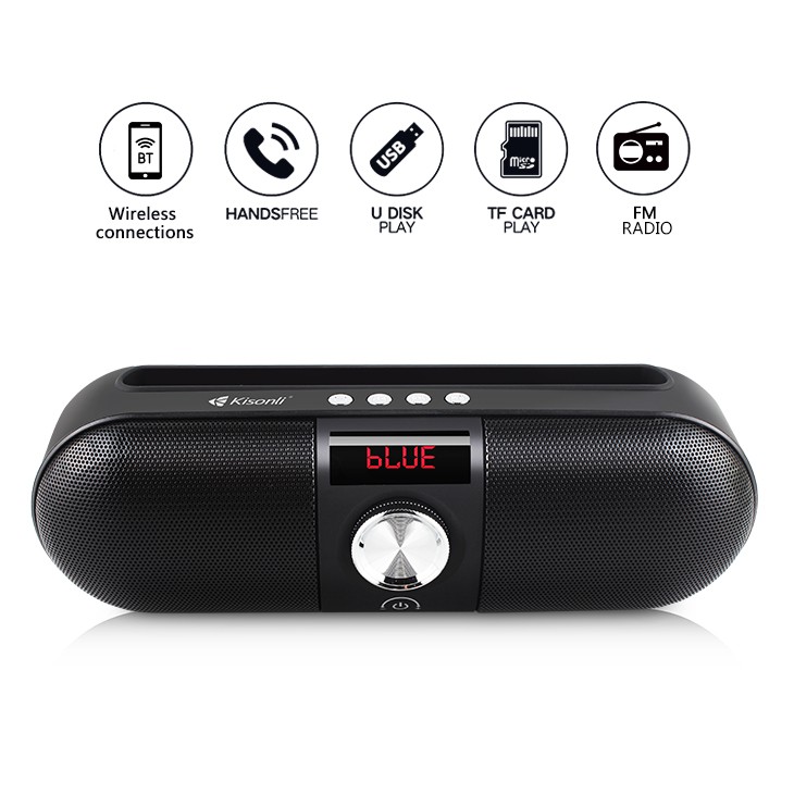 Loa bluetooth Kisonli KS-1985 Stereo hỗ trợ thẻ nhớ/USB/FM/AUX/Rãnh tay