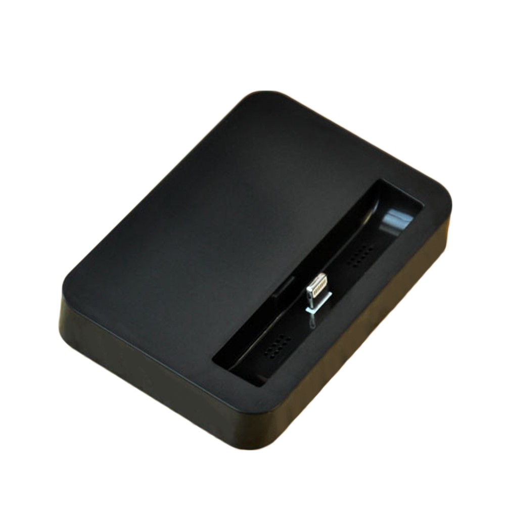 Dock trạm sạc đồng bộ hóa dữ liệu máy tính để bàn màu trắng / đen thích hợp cho iPhone