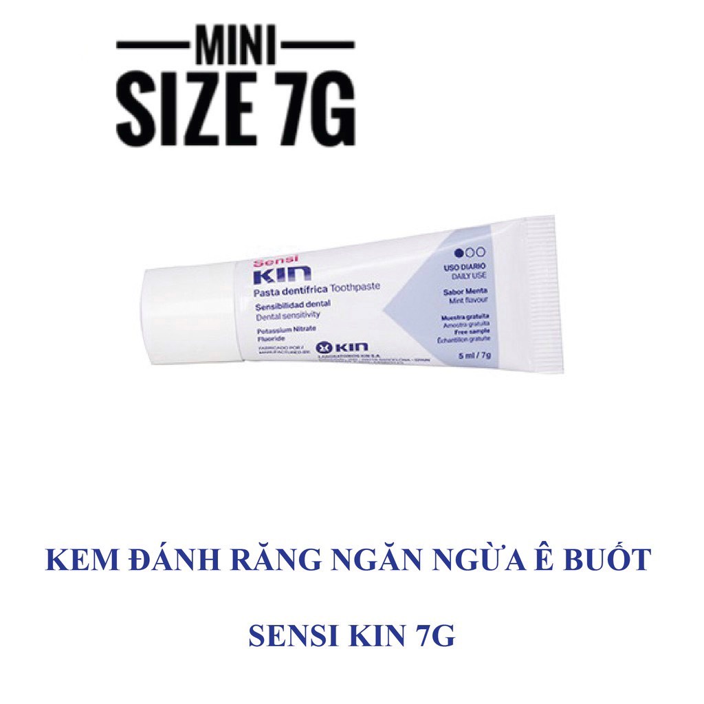 Kin mini size 7g, kem kin mini, súc kin mini, sensikin mini, kin trắng