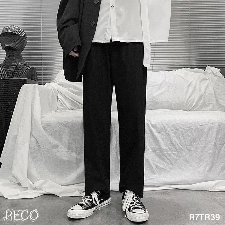 Quần vải nam nữ Hàn Quốc dáng rộng Trousers Loose R7TR39