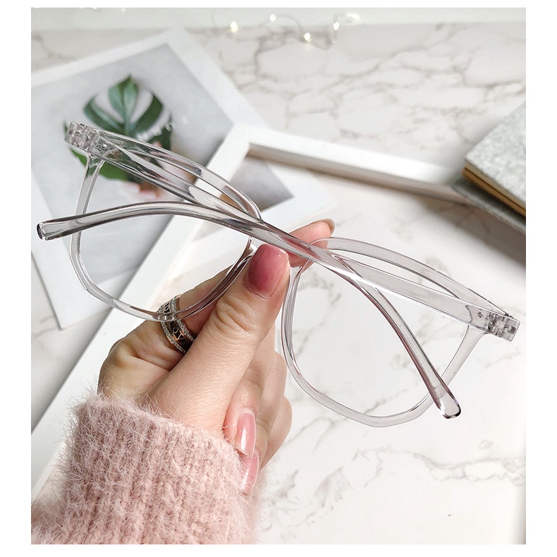 Mắt kính chống bức xạ gọng lớn phong cách Hàn Quốc cổ điển cá tính dành cho nữ