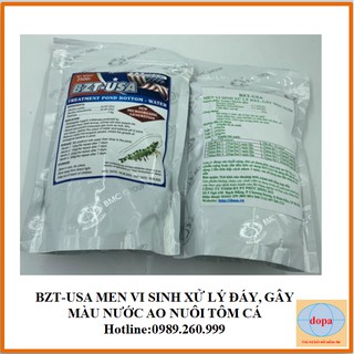 BZT-USA DOPA (GÓI 227G) MEN VI SINH XỬ LÝ ĐÁY, GÂY MÀU NƯỚC AO NUÔI TÔM CÁ DOPA.COM.VN