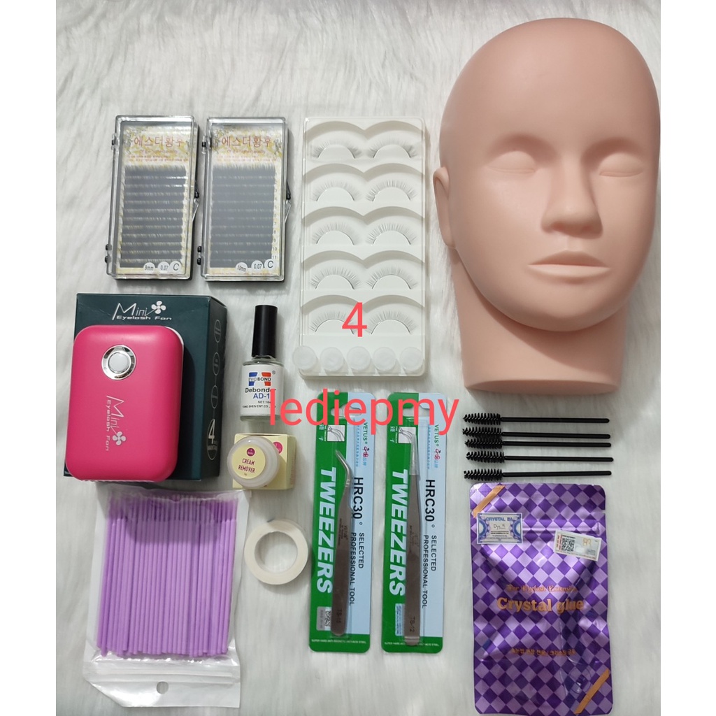 Combo đồ nối mi dụng cụ học nối mi cơ bản