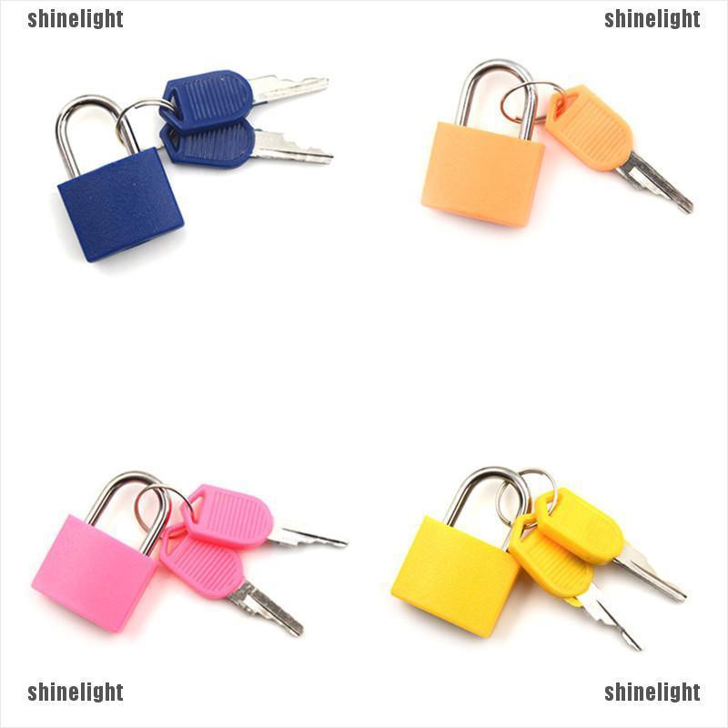 Ổ Khóa Hành Lý Mini Bằng Thép Không Gỉ Kèm 2 Khóa