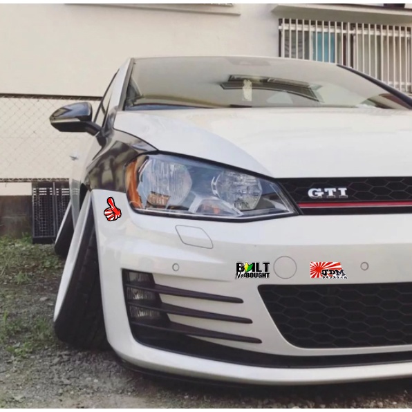 JDM Hình dán logo phản quang chống thấm nước 3M trang trí mũ bảo hiểm độc đáo