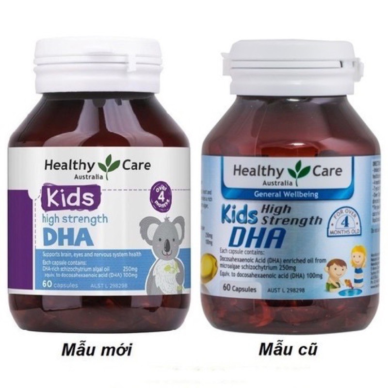 Viên uống DHA Healthy Care 60 viên (khử mùi tanh)