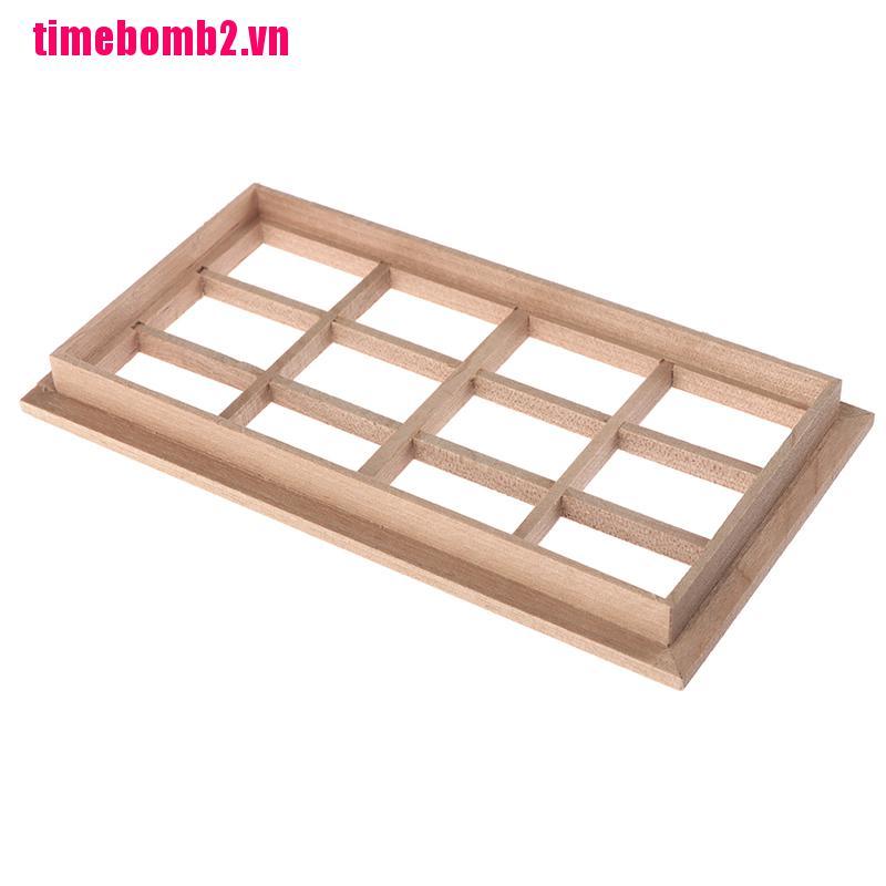 Khung Cửa Sổ Gỗ 12 Chi Tiết Tỉ Lệ 1: 12 Trang Trí Nhà Búp Bê