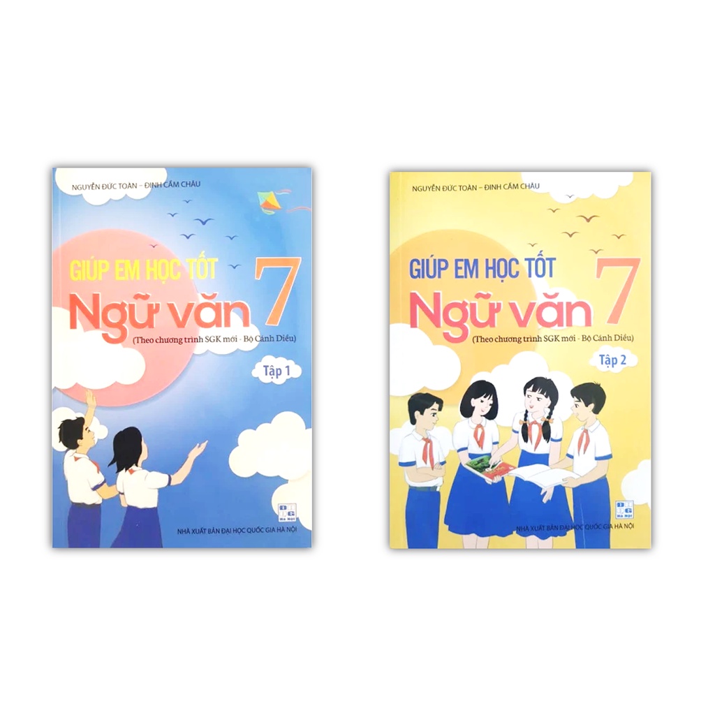 Sách - Combo Giúp em học tốt Ngữ Văn 7 - tập 1 + 2 (Theo SGK Mới - Bộ Cánh Diều)