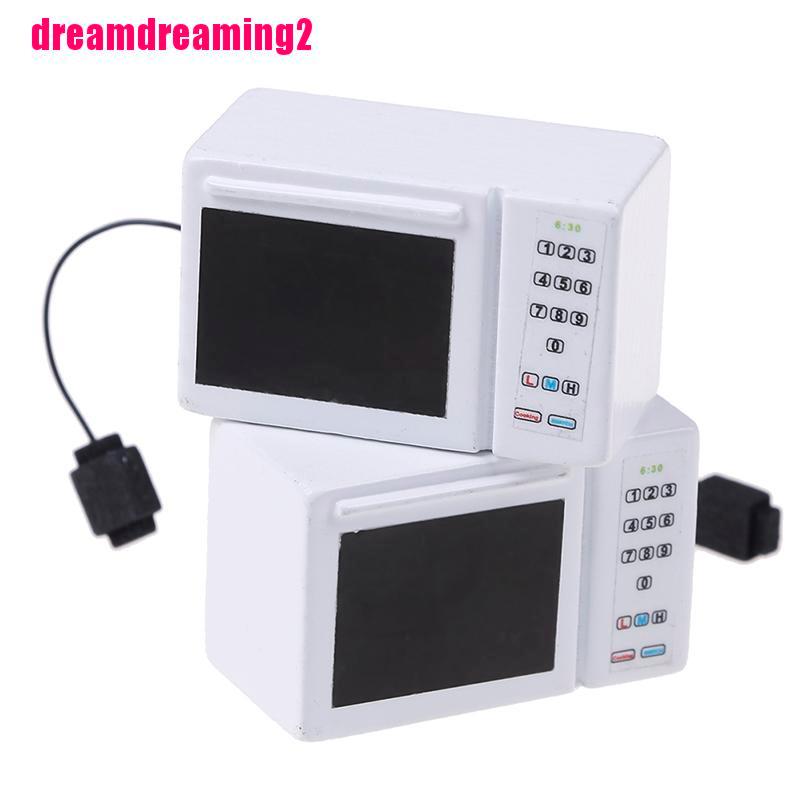 Lò Vi Sóng Đồ Chơi Cho Búp Bê Tỉ Lệ 1: 12