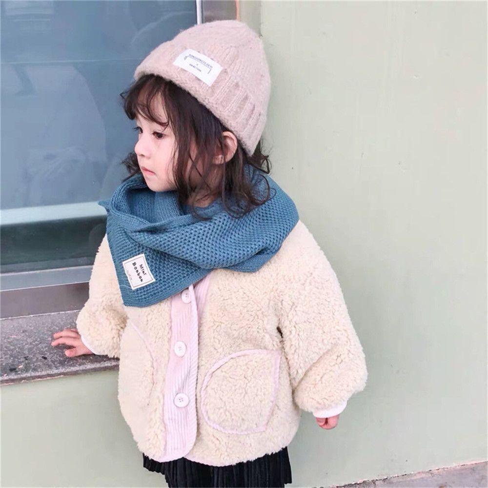 Khăn Choàng Cổ Giữ Ấm Mùa Thu Đông Kiểu Dáng Dễ Thương Cho Bé