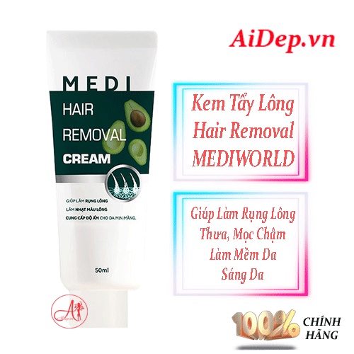 Kem Tẩy Lông Wax Lông Hương Mùi Bơ MEDIWORLD