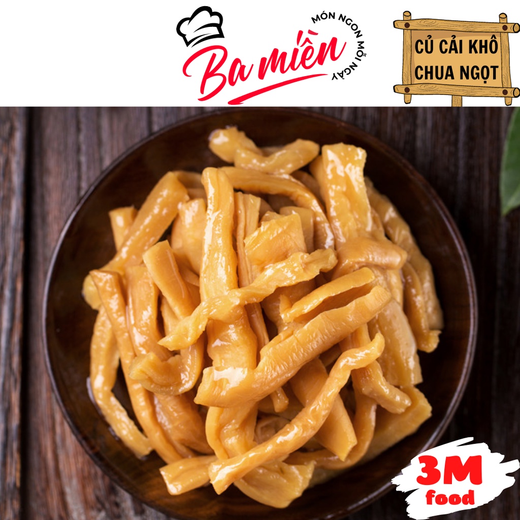 Củ cải khô sợi to 500g túi zip tiện lợi - 3M FOOD DK ( Hải Sản Ba Miền )