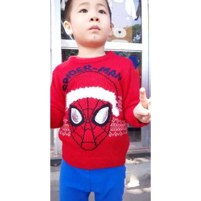 Áo len SPIDER-MAN cho bé trai 2-8 tuổi