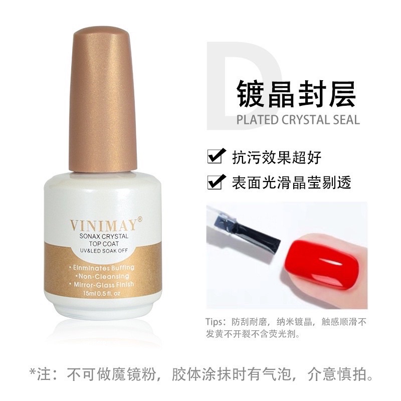 Top bóng cường lực Kim cương Vinimay cho sơn gel