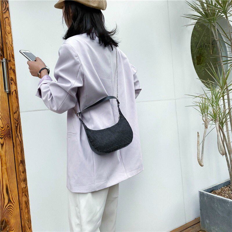 Túi kẹp nách, túi đeo vai nữ dáng thuyền DT 023