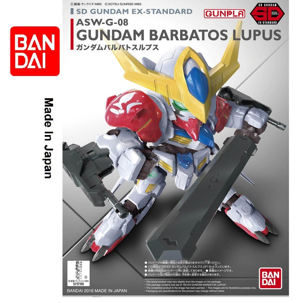 Mô hình lắp ráp Gundam Bandai SD Barbatos Lupus EX-Standard cực đẹp