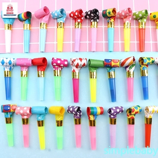 Còi thổi mũi dài nhiều màu sắc cho tiệc sinh nhật trẻ em