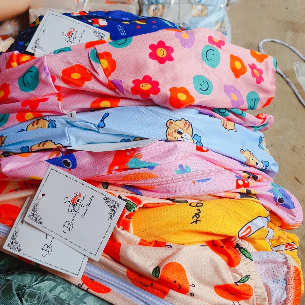 SALE ÁO KHOÁC CHỐNG NẮNG THUN 3D MẶC MÁT MÙA HÈ CHO BÉ SIZE 8-18KG(AKTH)