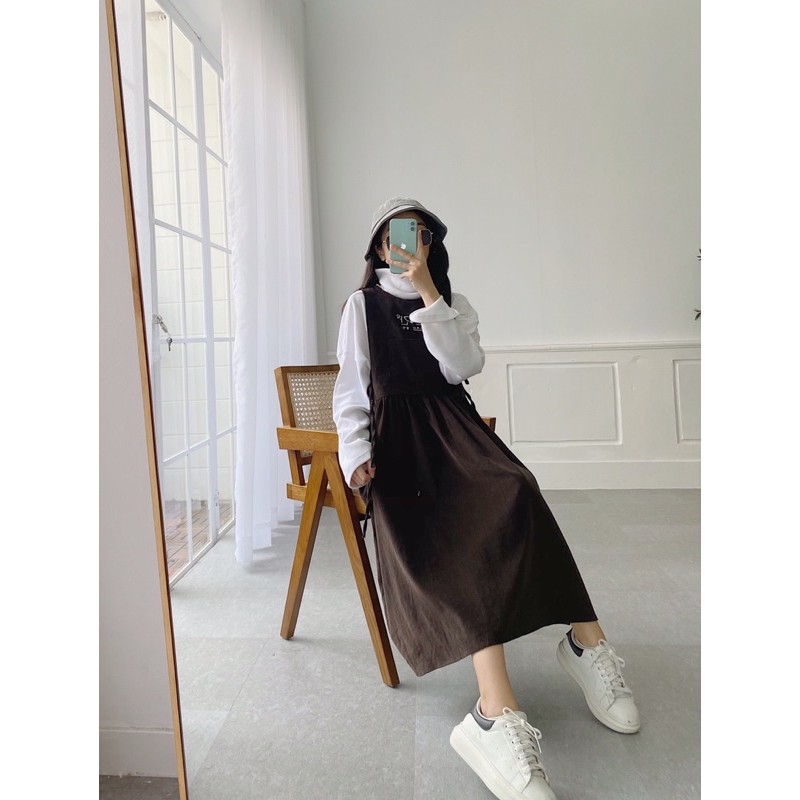 Yếm nhung dáng rộng, dài | BigBuy360 - bigbuy360.vn