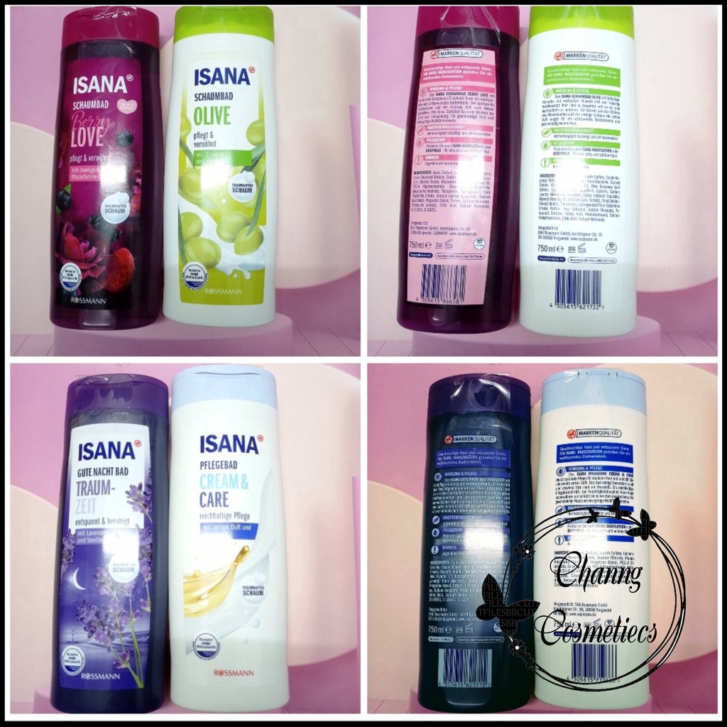 SỮA TẮM ISANA 750ML HÀNG ĐỨC ĐỦ BILL
