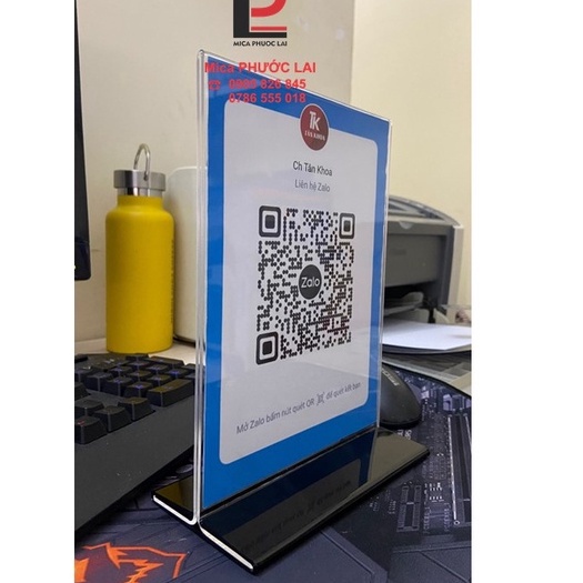 Kệ menu quét mã QR A6, A7