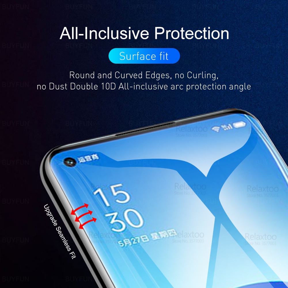 3 miếng dán bảo vệ màn hình hydrogel mềm cong cho Oppo Reno6 Pro Reno 6 Z 6Z 6Pro On Reno6Z Reno6Pro