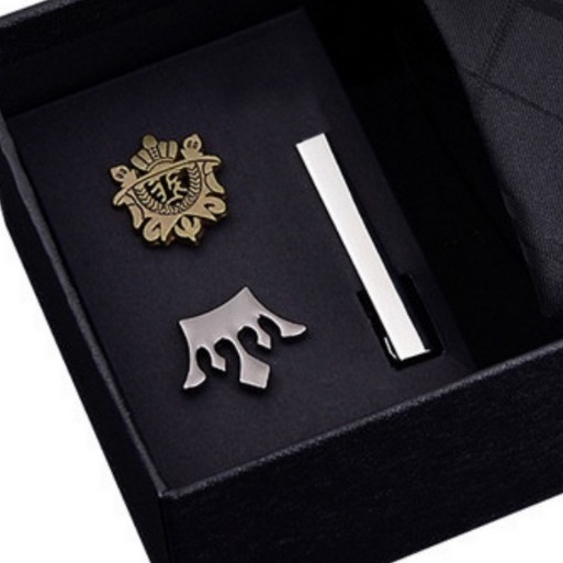 Bộ Cà vạt 6cm làm Quà tặng cho nam, gồm Cà vạt bản nhỏ, Kẹp cà vạt, Ghim cài áo thời trang Nam CCV-01