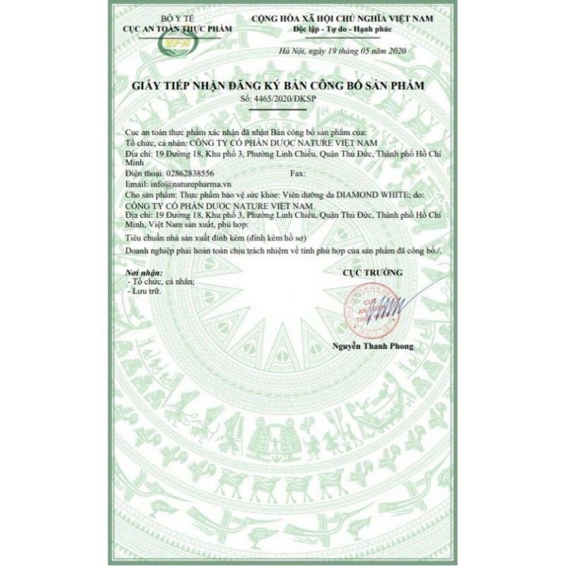 Viên uống trắng da Ngọc trinh diamond white