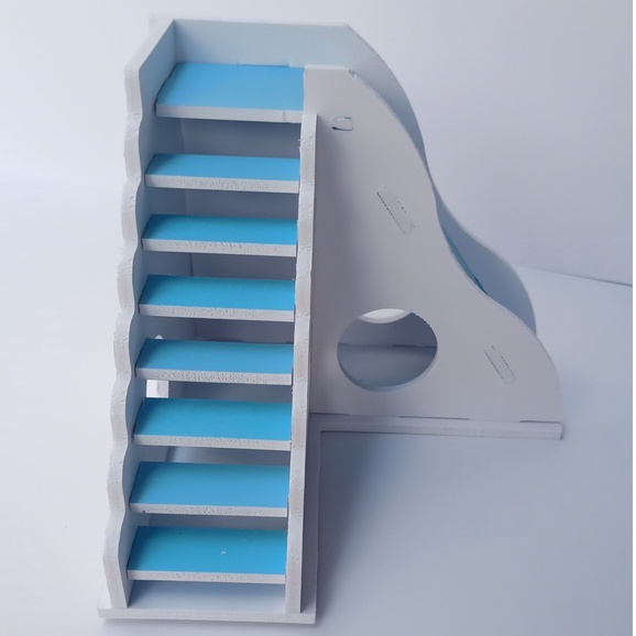 nhà ngủ cầu trượt hamster - đồ chơi hamster kích thước 17x17x14.5cm - XNTC12