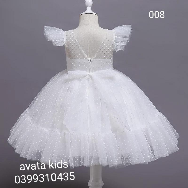 váy công chúa bé gái ,[FreeShip]  váy trẻ em 8-40kg chấm bi mã 008