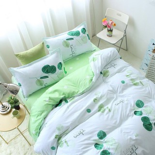 [Free ship-Giảm mạnh]Bộ chăn ga gối poly nhập,được chọn mẫu,cành lá xanh