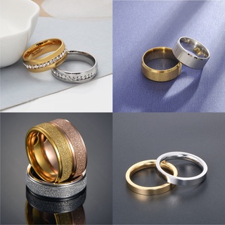 Nhẫn Titan Trơn Nam Nữ Thời Trang [ cam kết không rỉ ]