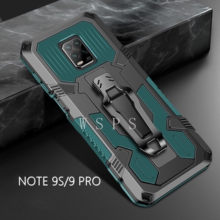 Xiaomi  Poco M3 10T Pro 10T Lite  Poco X3 NFC Note 10 Pro Note 10 Redmi Note 9 Pro Max Note 9 Pro Note 9S Note 9 TPU+PC Armor Hard Case Shockproof Cover