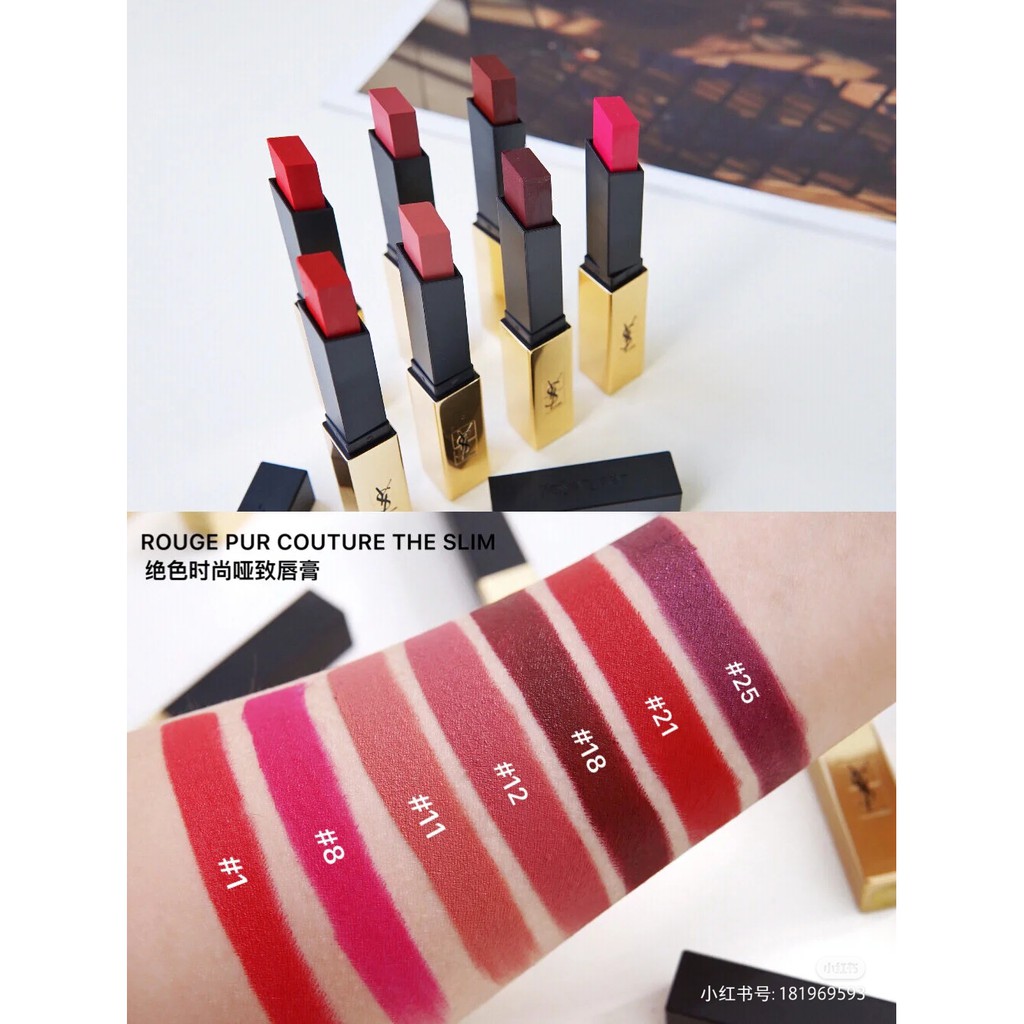 Son thỏi YSL Slim Velvet Rouge Pur Couture