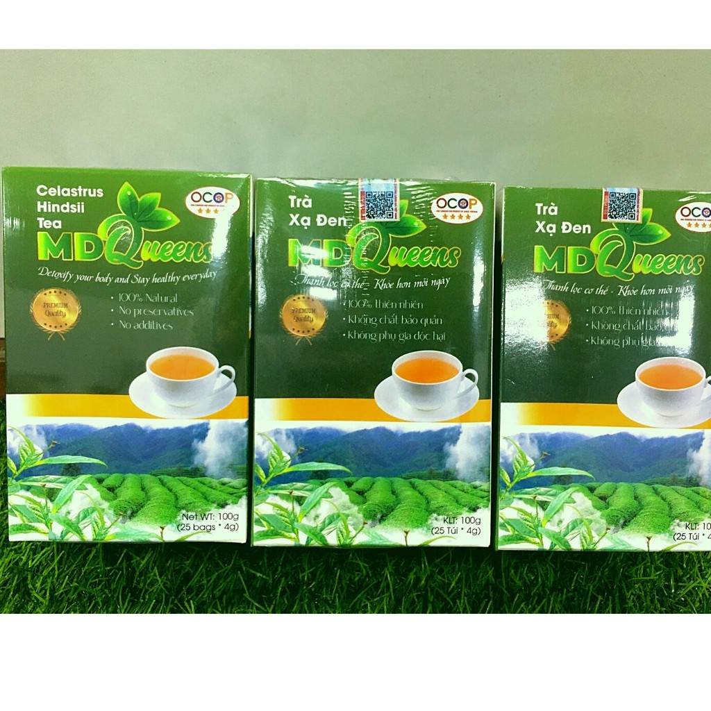 Trà xạ đen MD Queens 100% thảo dược thiên nhiên giúp ổn định huyết áp, hạ mỡ máu, men gan, thanh lọc cơ thể | BigBuy360 - bigbuy360.vn