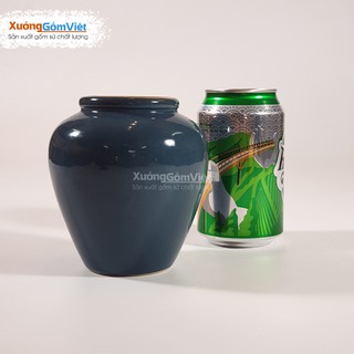 Lu uống bia sứ Bát Tràng cao cấp dung tích 400ml có nhiều màu sắc, độ bền sản phẩm cao, an toàn với người sử dụng