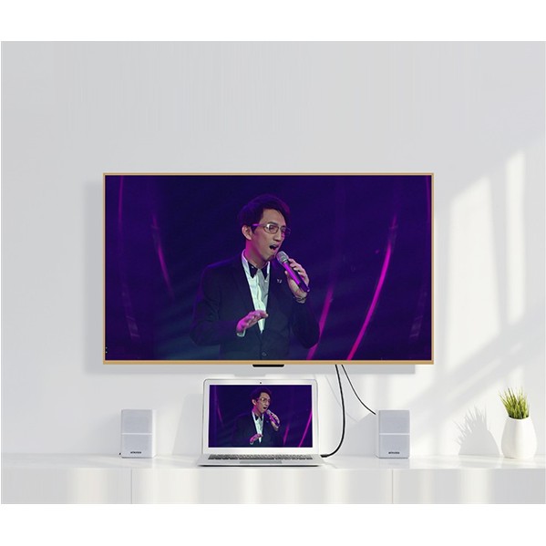 Dây HDMI 2.0 hỗ trợ full HD 4Kx2K Ugreen HD118 cao cấp Hỗ Trợ 32 kênh Âm Thanh