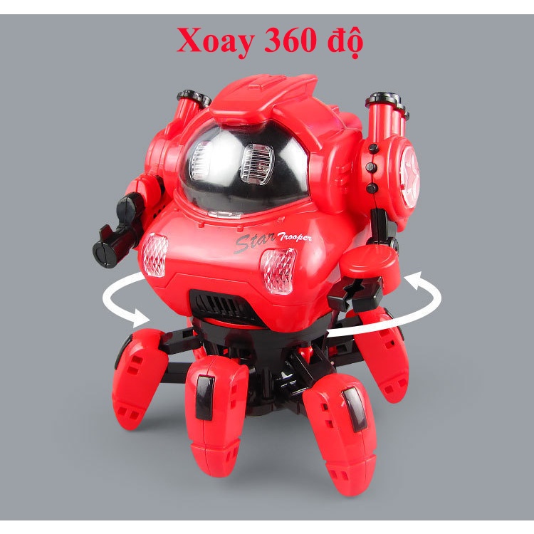 Đồ Chơi Trẻ Em Robot Dancer Nhảy Múa phát sáng Cho Bé Trai, Bé Gái,Có Đèn Có Nhạc Giả Trí Vui Nhộn