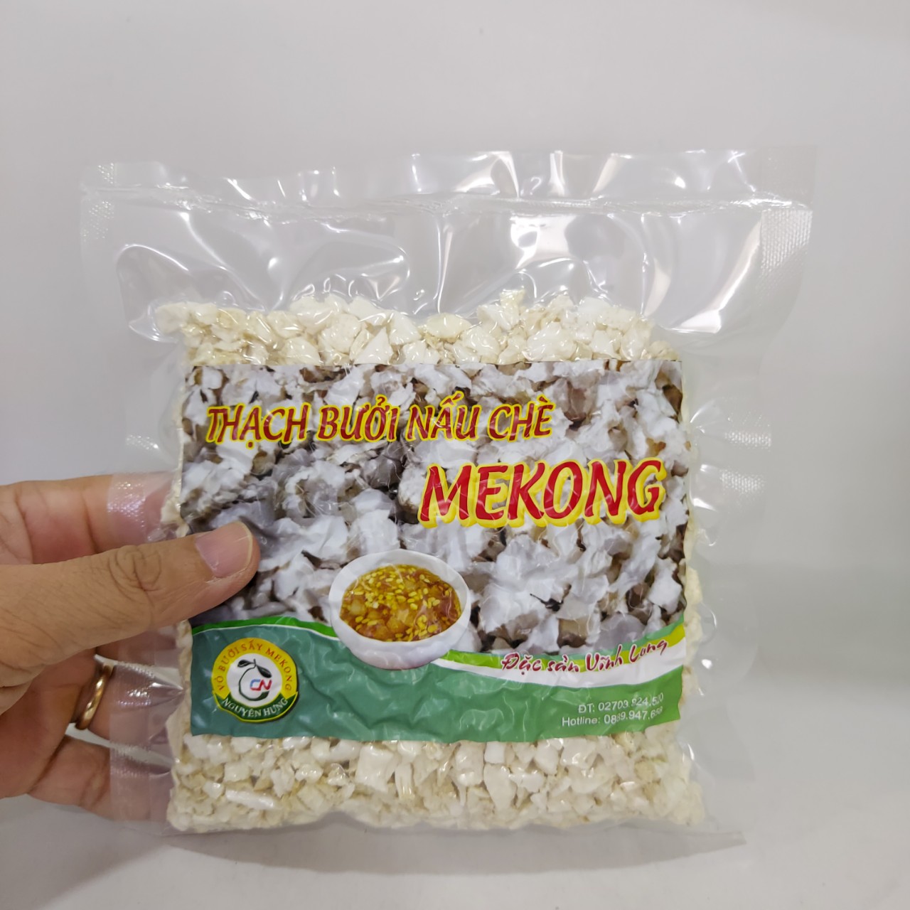 Cùi bưởi sấy khô nấu chè, làm trân châu Mekong gói 20g/50g