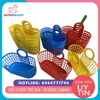 Làn nhựa, giỏ nhựa đồ chơi cho bé