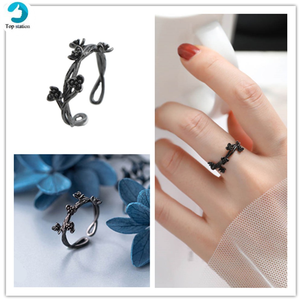 Nhẫn Hở Hình Cành Hoa Mận Thời Trang Cho Nữ