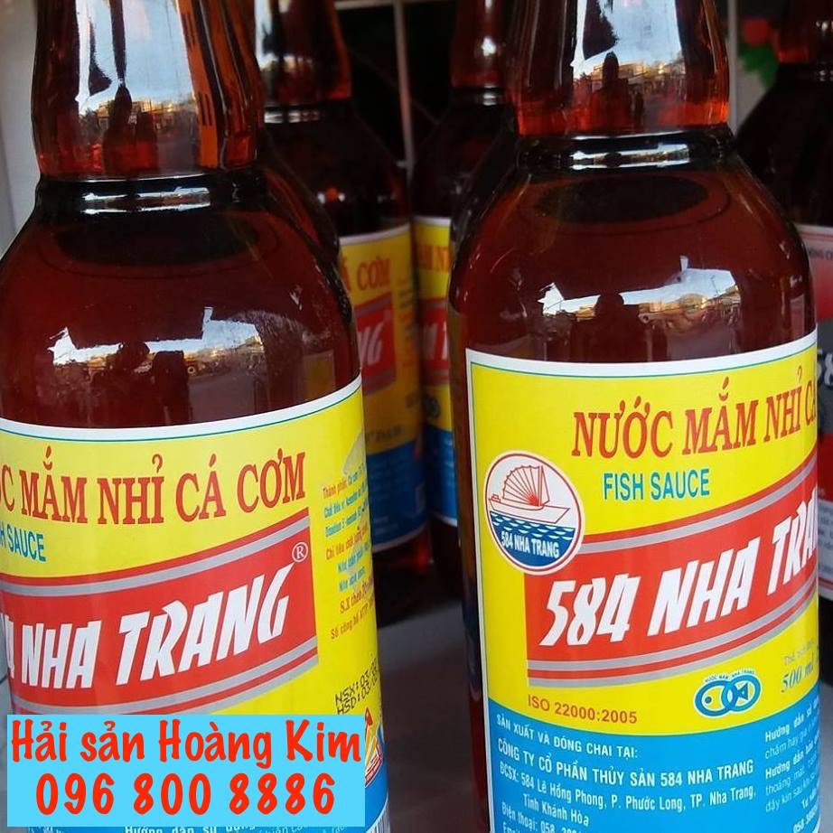 Nước mắm 584 Nha Trang 30 độ đạm - Chai thuỷ tinh 500 ml
