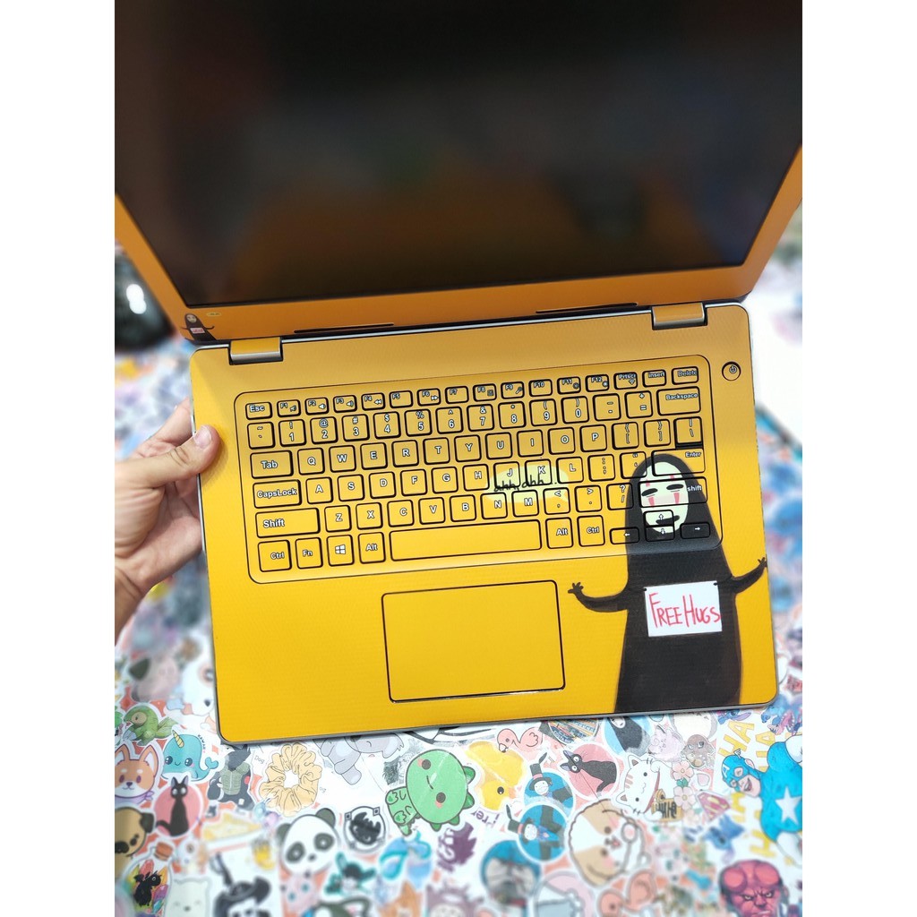 Decal Skin dán Laptop mẫu Vô diện (shop sẽ liên hệ xin model máy)