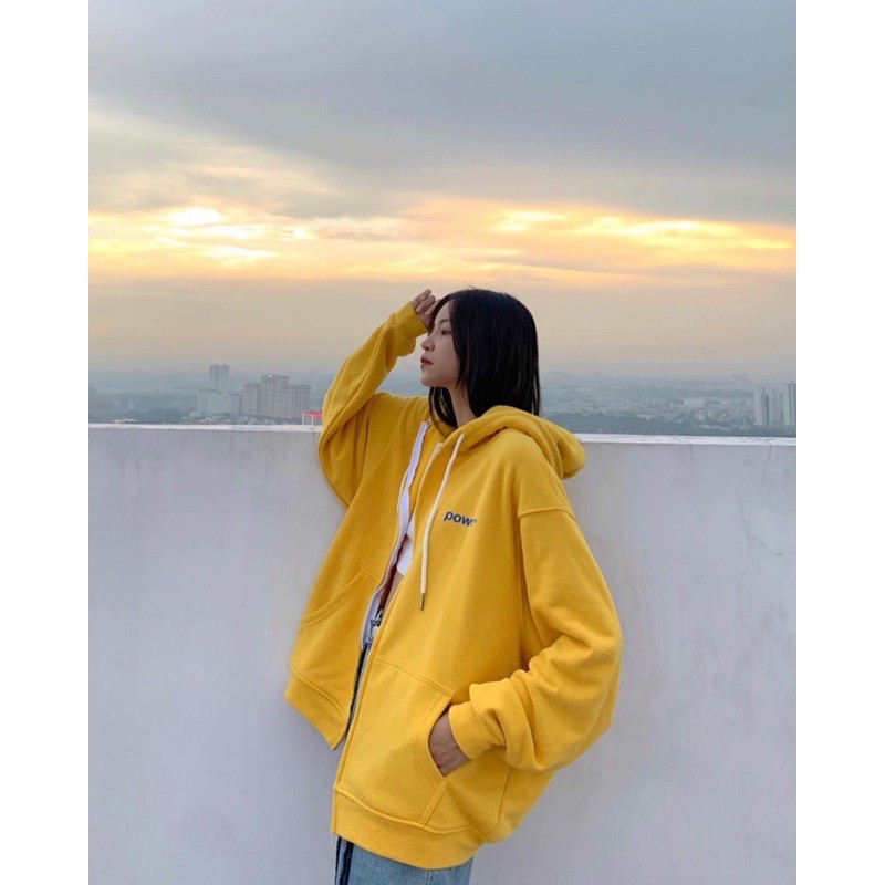 Áo Khoác Nỉ Bông POWR Unisex (Ảnh thật/có sẵn) HARIQUEEN