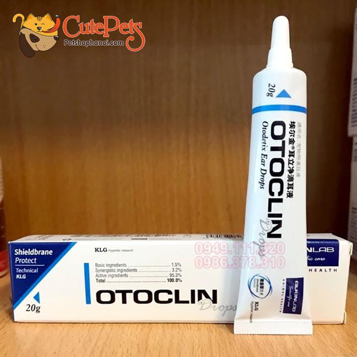 OTOKLEN 20g - Trị rận tai chó mèo - phụ kiện thú cưng