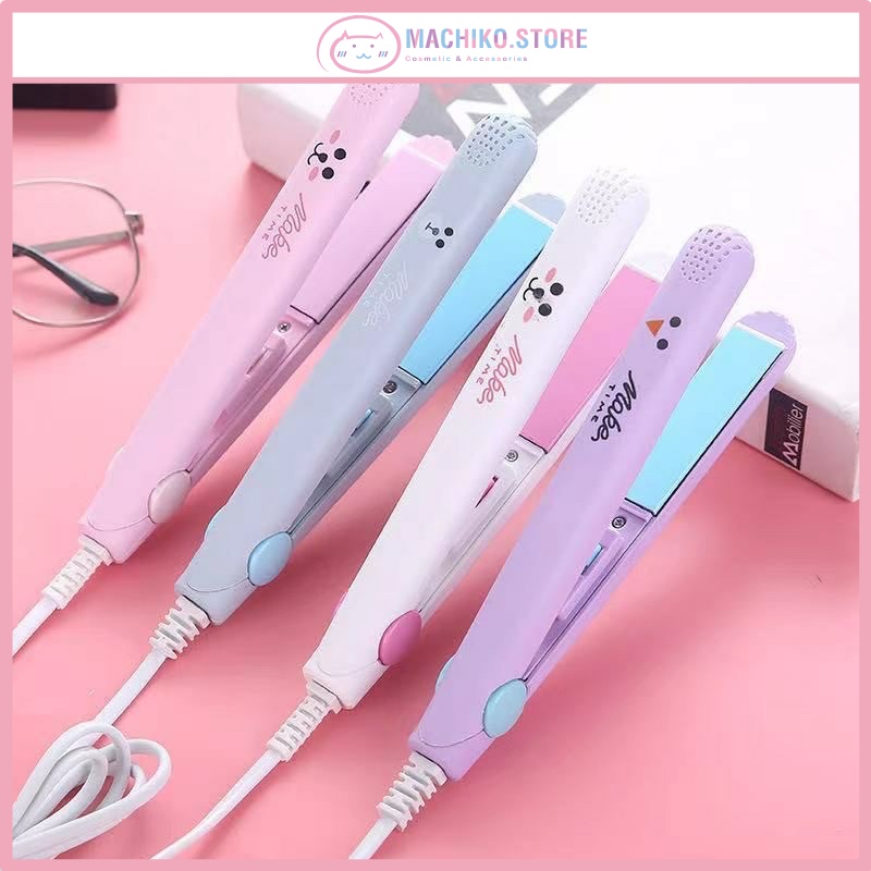 Máy duỗi tóc là tóc mini, máy kẹp uốn duỗi tóc mini giúp duỗi uốn thẳng tóc 2 trong 1