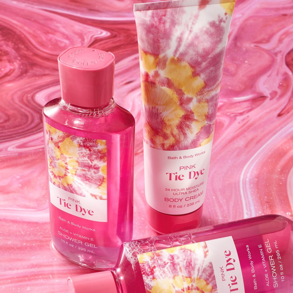 Gel tắm hương nước hoa BBW PINK TIE DYE
