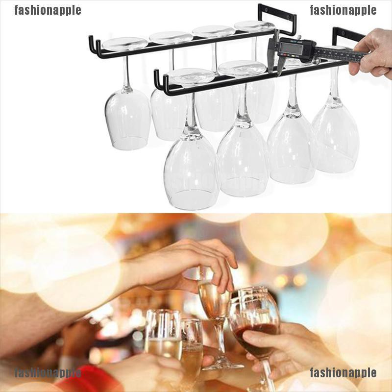 Giá treo ly rượu vang 30cm gắn tường xếp gọn tiện lợi